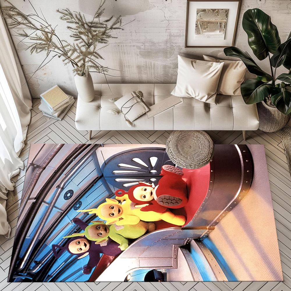 Teletubbies Friends Sun Square Rugs Are a Great Choice for Living Rooms, Bedrooms, Home Décor, and As Gifts.