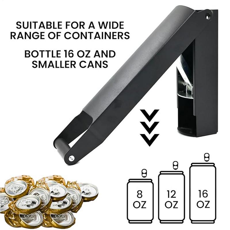 Dosenzerdrücker zum Recyceln Wandmontierter Aluminiumdosenzerdrücker Küchenhelfer für Outdoor-Aktivitäten Freunde Partys Familie