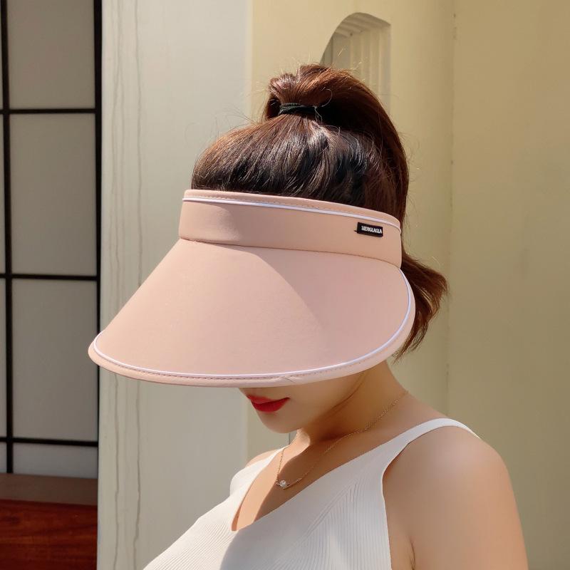 Sun Protection Hat for Women, Foldable Sunshade, Summer Outdoor Travel, Beach Fashion, Anti-ultraviolet Empty Top Hat