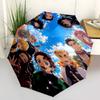 1 PC Automatic Folding Umbrella - Demon Slayer Kimetsu No Yaiba Pattern Portable Foldable Design With 8 Ribs Christmas Birthday Gifts