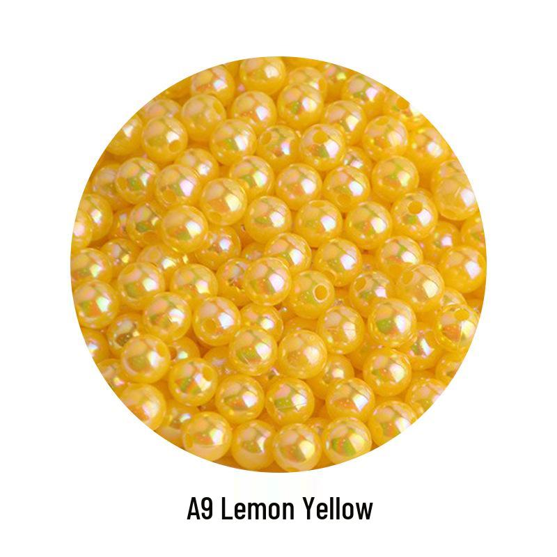 Iridescent AB Color Bubble Beads – Handmade for DIY Bracelets, Wedding Dress Accessories, and Imitation Pearls