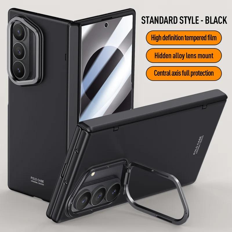 For Samsung Galaxy Z Fold 8Ultra With Privacy Tempered Glass Film Full Protect Ultrathin Case Spring Hinge Camera Holder Cover
