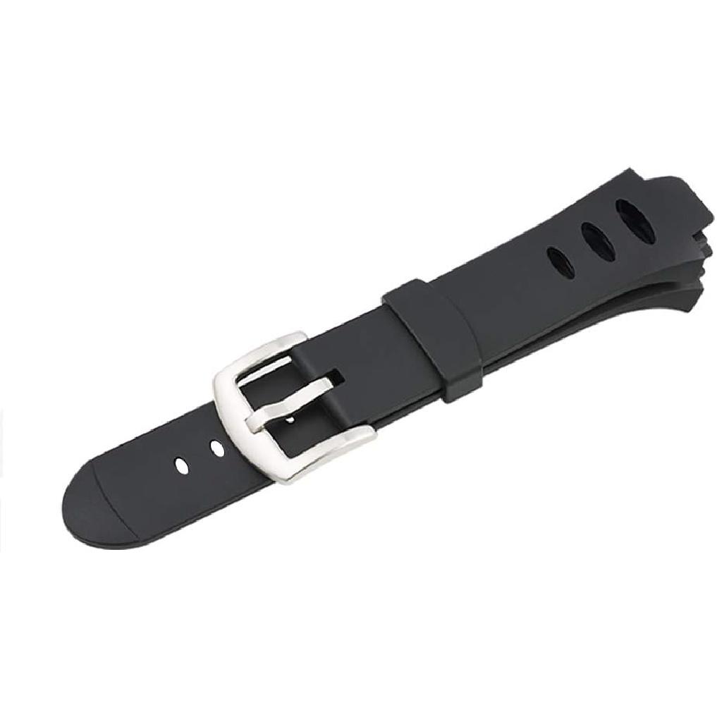 Watch Bands Compatible with Suunto Observer Tt St Sr G6 X6HRM, Classic Soft Rubber Replacement Wrist Strap for Suunto Observer Tt St Sr G6 X6HRM