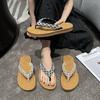 Fashion Hot Selling Women's Flat Sandals Summer New Style Large Size Fashion Able Casual Versatile Thick Soled Beach Havaiana Style 2025