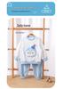 Korean Cartoon Penguin Hoodie Two-Piece Set: Baby Striped Long Sleeve Shirt for Spring, Autumn, Winter