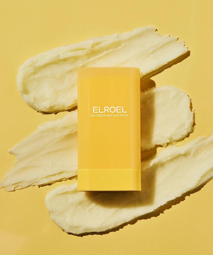 ELROEL No Sebum Big Sun Stick 19g / SPF50+ PA++++ – High-level UVA & UVB Protection, Moisturizing, Korean Cosmetics, Kbeauty
