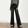 Women's High Rise Wide Leg Flare Jeans Loose Fit Medium Stretch Denim Pants 2026 Spring Washed Floor-Length Trousers