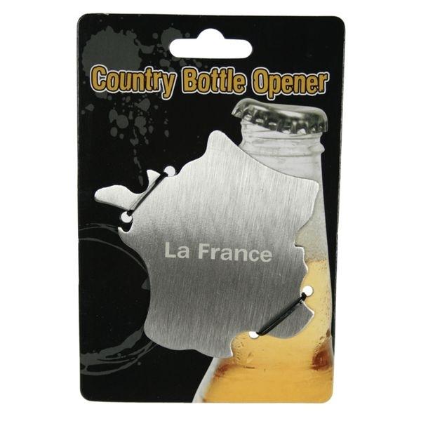 Bottle Opener Map of France Metallic Original Bottle Opener