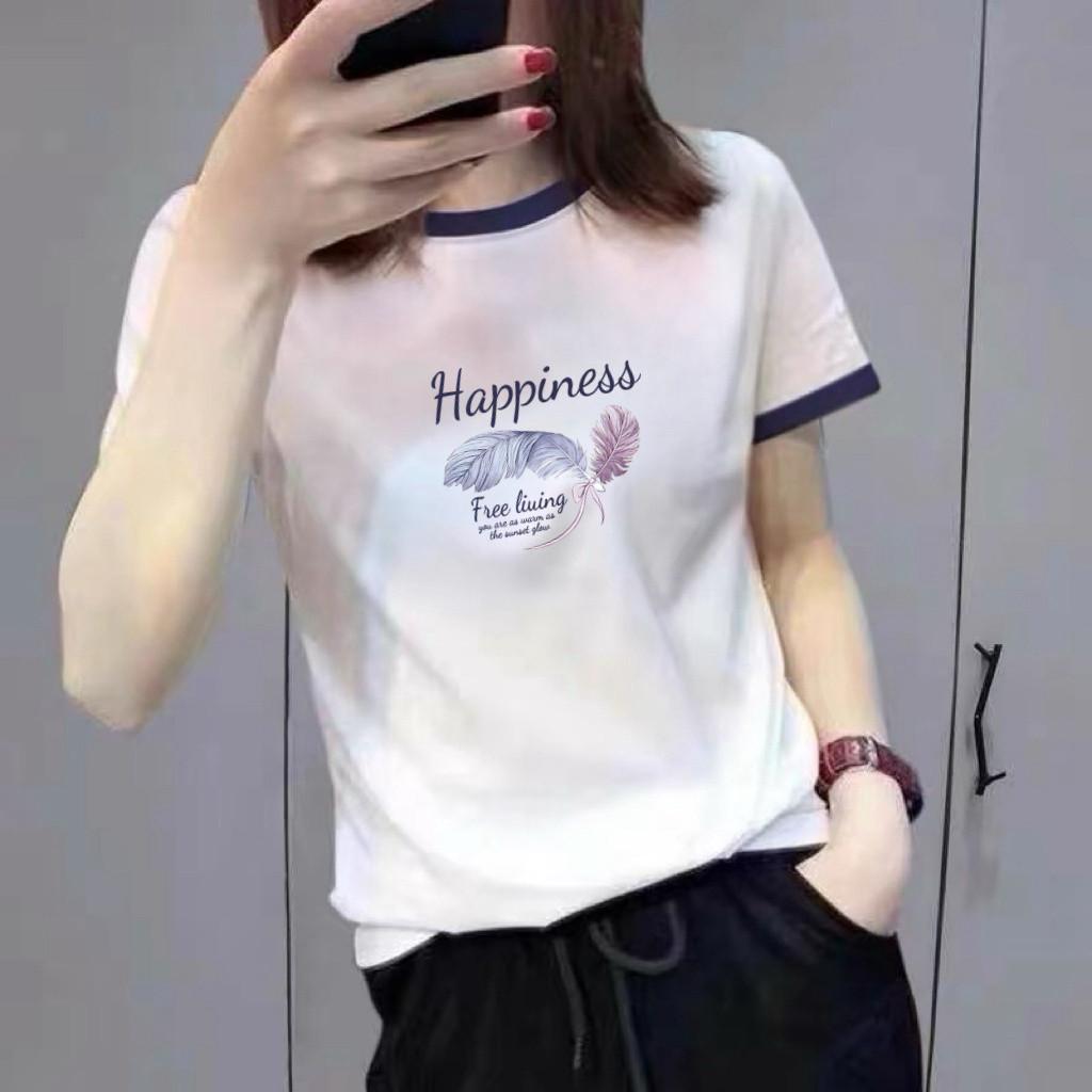 Women's High-End Color Block Short Sleeve T-Shirt: Slimming, Stylish, Age-Reducing Top for Middle-Aged and Elderly