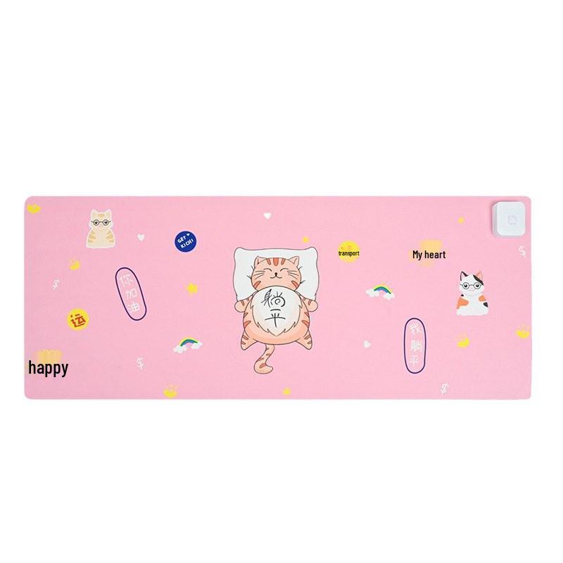 Cartoon Large Heated Desk Mat for Office or Study