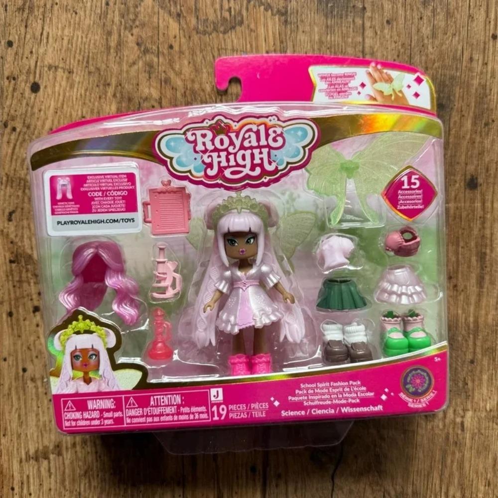 Original In-Stock Royale High Element Fairy Fashion Dress-Up Doll Blind Box Desktop Collection Figurine Toys Girl Doll Gift