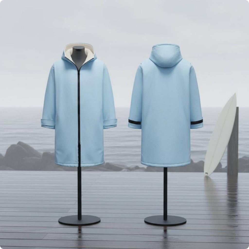 Hooded Changing Robe Warm Surf Poncho Thick Windproof