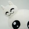 New Adorable Mewgenics Plush White Cat Ghost Stuffed Doll Cute Alien Cat Figure Soft Plush Toy Home Decoration Collectible Gift for Kids and Friends