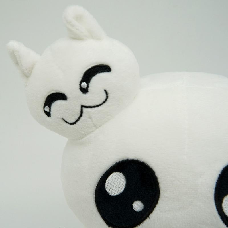New Adorable Mewgenics Plush White Cat Ghost Stuffed Doll Cute Alien Cat Figure Soft Plush Toy Home Decoration Collectible Gift for Kids and Friends