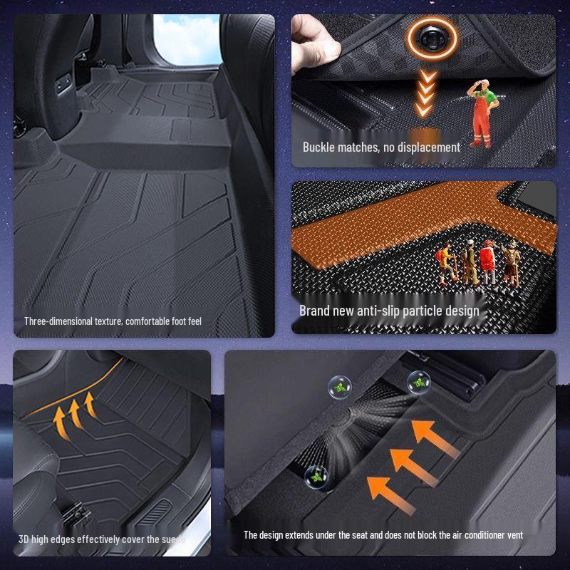 Red Flag HS5 Full Coverage TPE Floor Mats with Trunk Mat