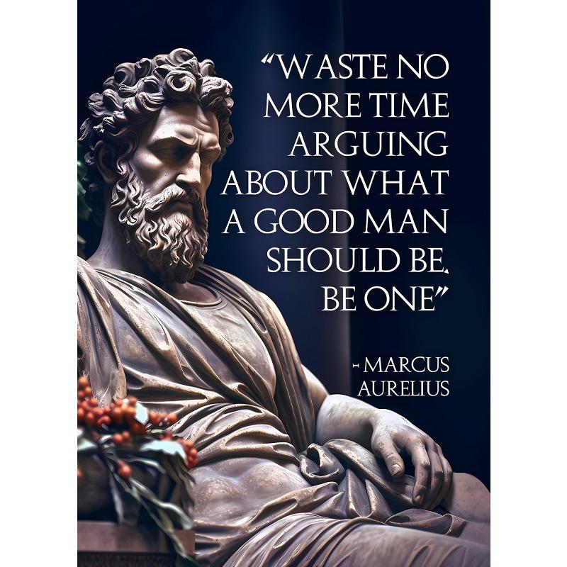 Marcus Aurelius Stoicism Inspirational Quote Posters and Prints Canvas Painting Wall Art Picture for Room Home Office Decor