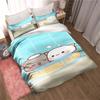 Bubu Dudu Kreslený roztomilý medvídek Kawaii Vánoční dárková sada ložního povlečení Dvojitý King size povlak na přikrývku a povlak na polštář Sada dětských povlaků na přikrývku