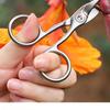 1Pcs Nail Cutter Scissors Professional Pedicure Fingernail Toenail Clipper Eyebrows Eyelash Multi-Purpose Curved Blade Manicure