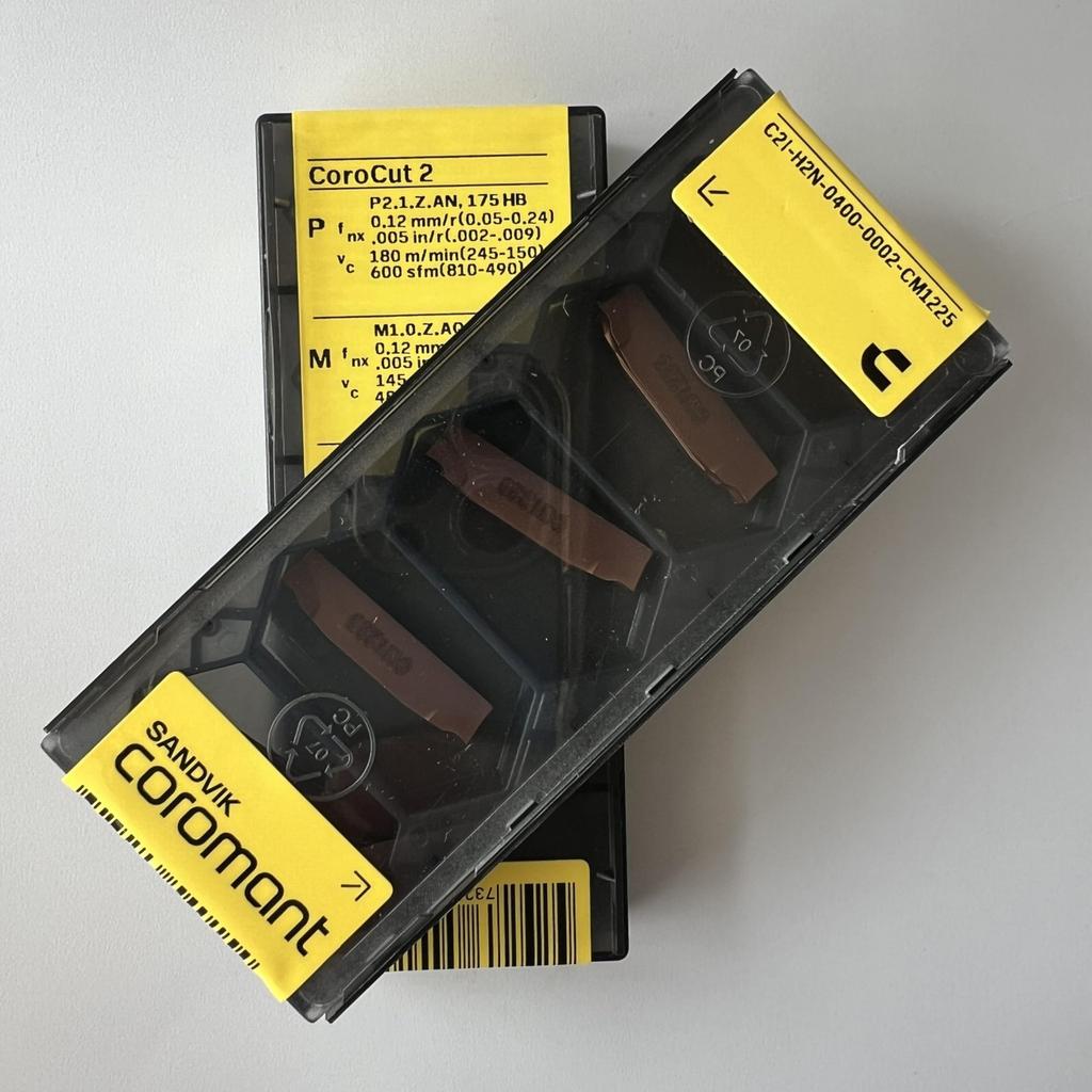 SANDVIK / C2I-H2N-0400-0002-CM 1225 / Original Swedish hard alloy blade 5 Pcs