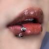 1 Stück Lippenpiercing Lippenring Drachenklaue Stein Titanstahl C-Form Helix Ohrring Septum Piercing Labialring Körperschmuck