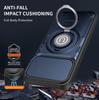 Anti-slip Armor Shockproof Case For iPhone 17 16 15 Pro Max Slide Camera Lens Protection Ring Stand TPU Plastic Phone Cover