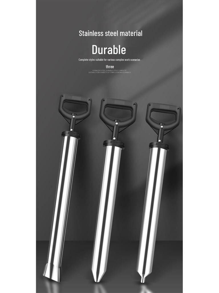 Stainless Steel Cement Mortar Caulking Gun & Grouting Syringe for Doors and Windows