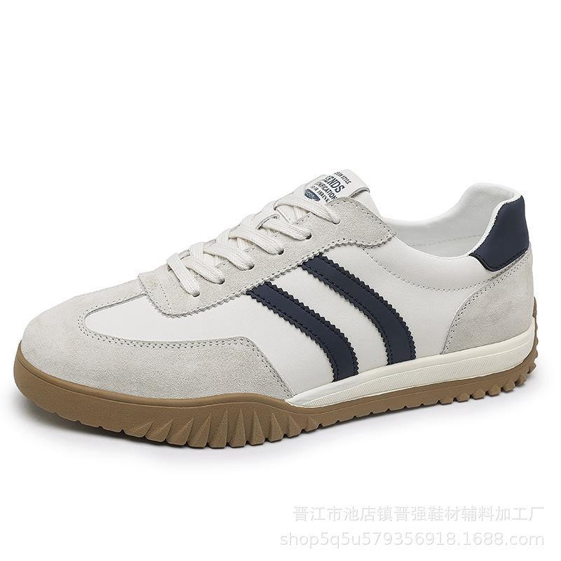 Trendy brand fashion versatile sports and leisure men's shoes canvas breathable and comfortable thick sole heightening low top versatile board shoes