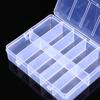 10-Compartment Thickened PP Plastic Jewelry Organizer for Earrings & Necklaces, Dustproof & Transparent