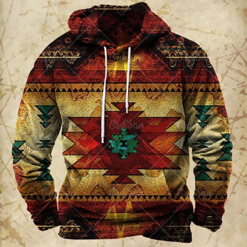 Vintage Hoodie Für Herren Harajuku 3D-Druck Herbst Langarm-Sweatshirts Übergroß Y2k Kleidung Herren-Hoodies Mode Streetwear