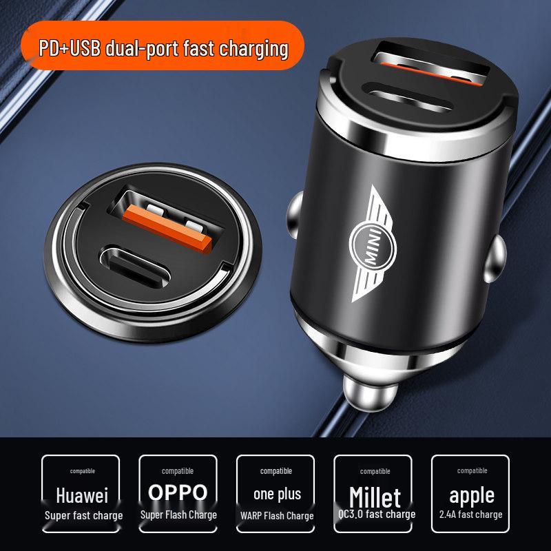 Compatible BMW Mini Cooper Hidden Car Charger Type F56/F55/PD Super Fast Charger