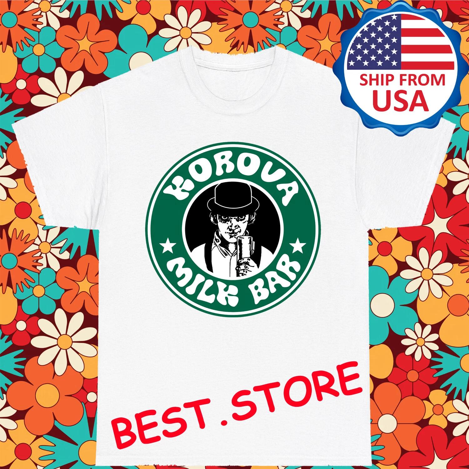 Korova Milk Bar Clockwork Orange Men s White Size S-5XL 4XL
