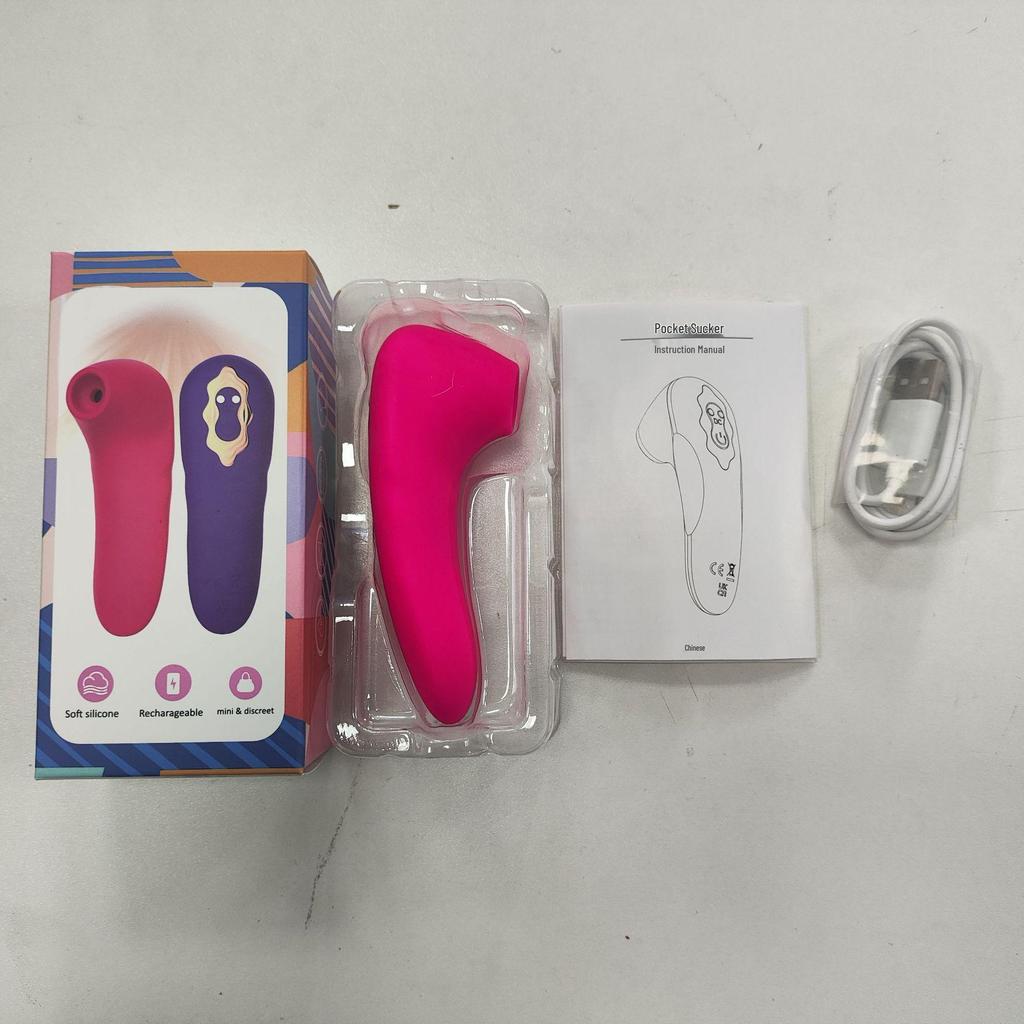 Rechargeable 10-Mode Mini Suction Massager for Breast & Clitoris