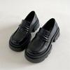 Fashion Women's Slip-on Round Head Lolita Shoes New Japanese Style College Student Loafers Women Retro Platform Cosplay JK Uniform Shoes