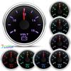 Universal 7-Color LED Backlight 52mm Digital Voltmeter For 12V Vehicles Car Boat Marine IP67 Waterproof Volt Gauge 8-16V Meter
