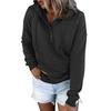 Women Casual Loose Fit Hooded Drawstring Long Sleeve Pocket Sweatshirt Hoodie
