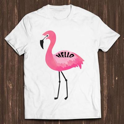 Flamingo Hello Pink Flamingos Cute Funny Animal Bird Meme Gift Tee Gamer Cult Movie Music Mens Kids T Shirt C711