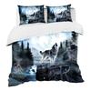 Wolf Duvet Cover Safari Animals Wolf Family Pattern Printed Cover Woodland Forest For Bedroom Decorations For Kid Women Men Gift