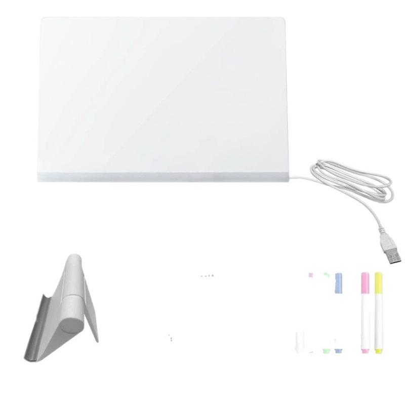 Reusable Light-Up Drawing Board for Kids – Eye-Friendly, Erasable DIY Handwriting Board with Pen