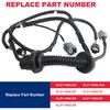 Rear Passenger RH Side Door Jumper Wire Harness Assembly Fits for 2009-2014 Ford F150 Crew Cab Replaces# AL3T-14632-DD, 9L3T-14632-JCA