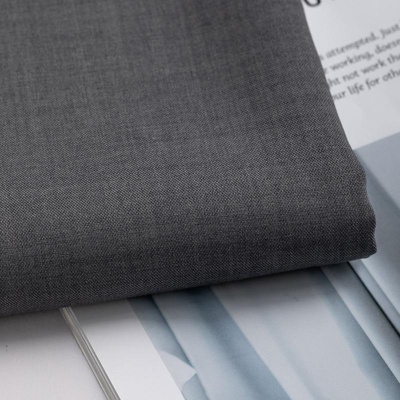 Polyester Anzugstoff Leichte Zweifarbigkeit Knitterarm Pro Meter für Herren/'s JK Hemd Uniform DIY Damen/'s Stoff Nähen Weiß