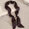 Spring and summer new women's neck silk scarf beaded necklace women's high-end temperament versatile atmosphere scarf fashion accessories