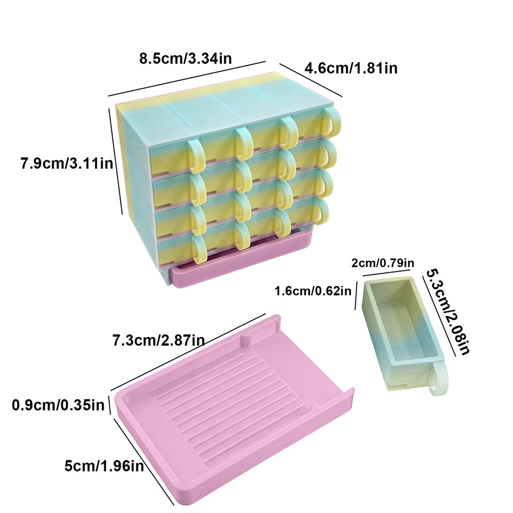 16 Grid Drills Storage & Line-Up Tool Large Capacity Drilling Disc Rack Functional Drill Tool Trays Diamond Art Accessories