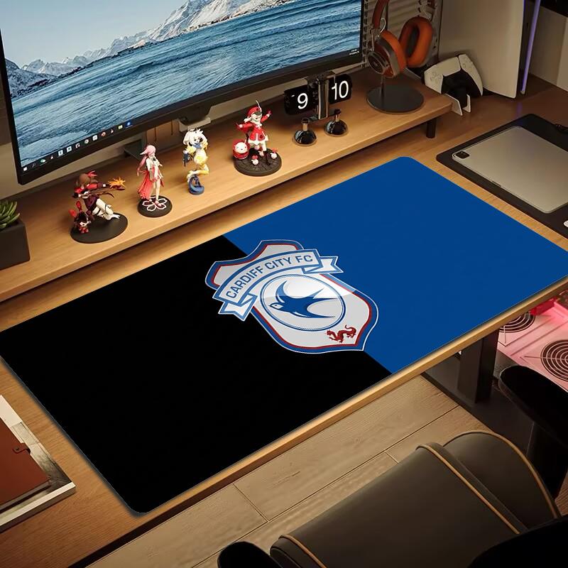 Cardiff City Football Club Mouse Pad Large Gaming Table Cushion Non-slip Laptop Tablet Big Mousepad XXL Mat Mini PC Playmat With Lock edge_xia