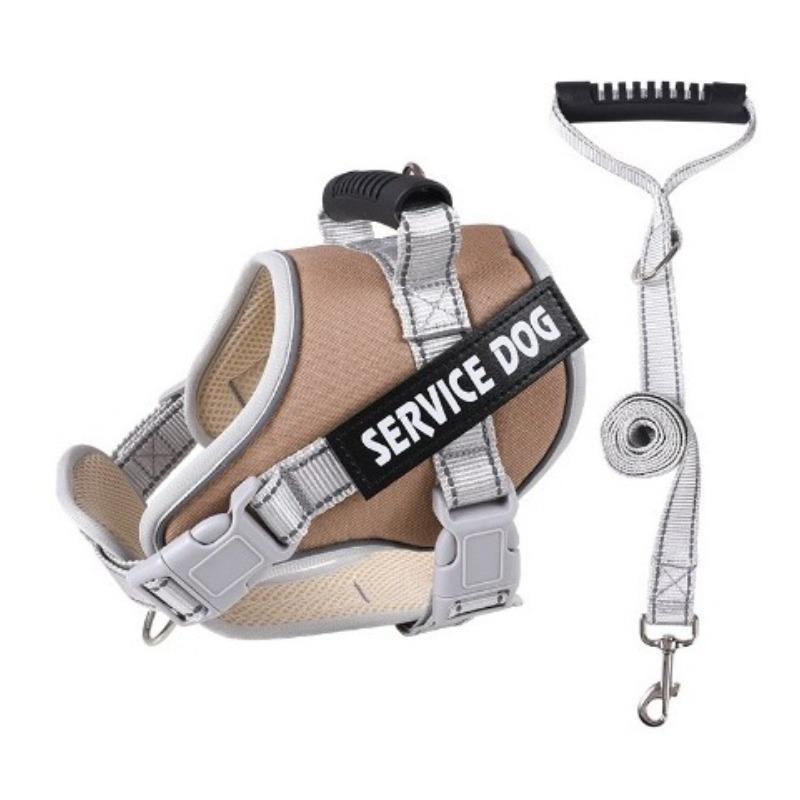 Neuer großer hundespezifischer Brust- und Rückenriemen, Nachtreflektierend und atmungsaktiv, Explosionssicher, Stoßfest und Ausbruchsichere Leine