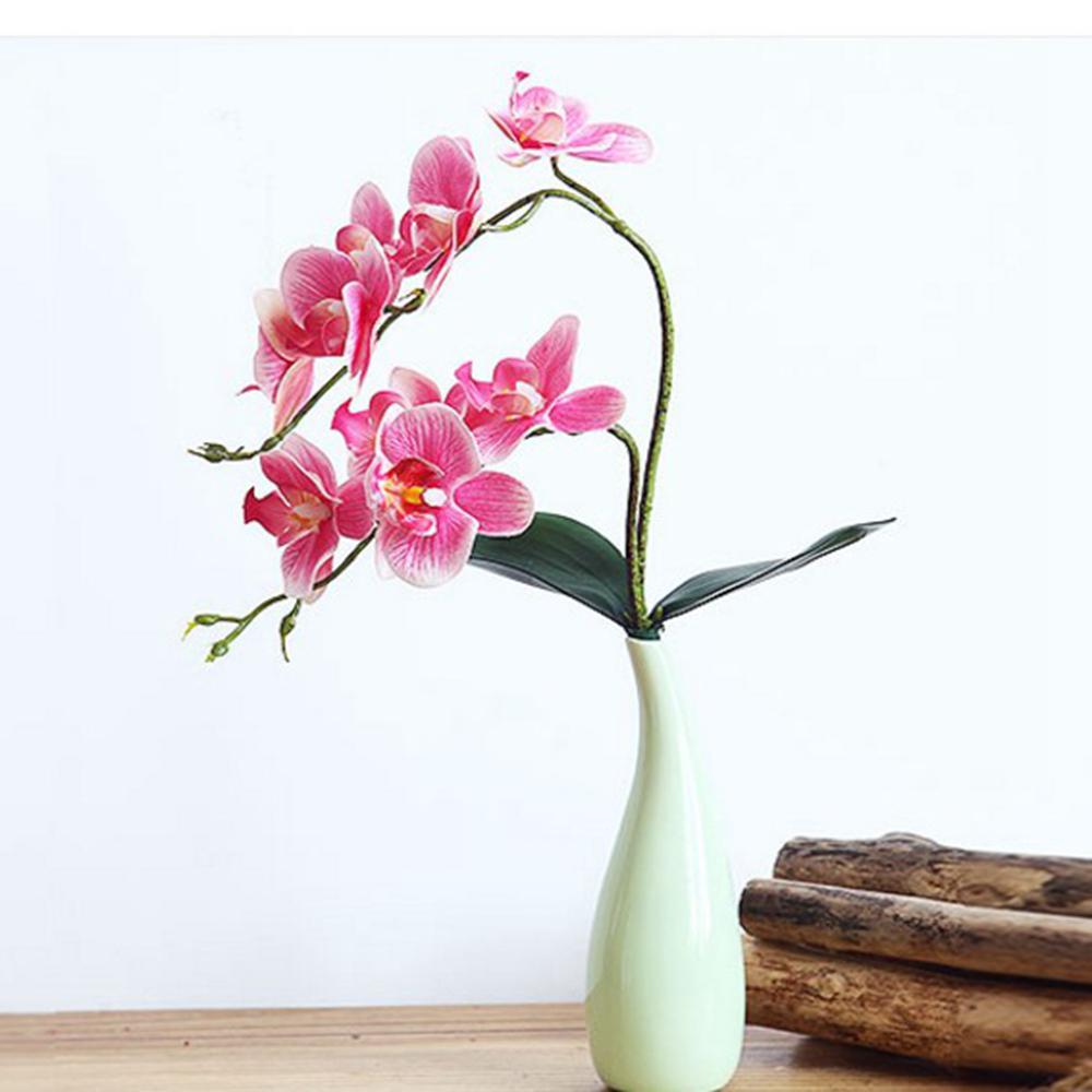 

Office Latex Home Decoration Room Fake Flowers Butterfly Orchids Phalaenopsis Artificial Plant