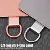 Stainless Steel Phone Lanyard Patch Gasket Ultra-thin Metal Phone Hanging Cord Tether Tabs Replacement Safety Connect Piece