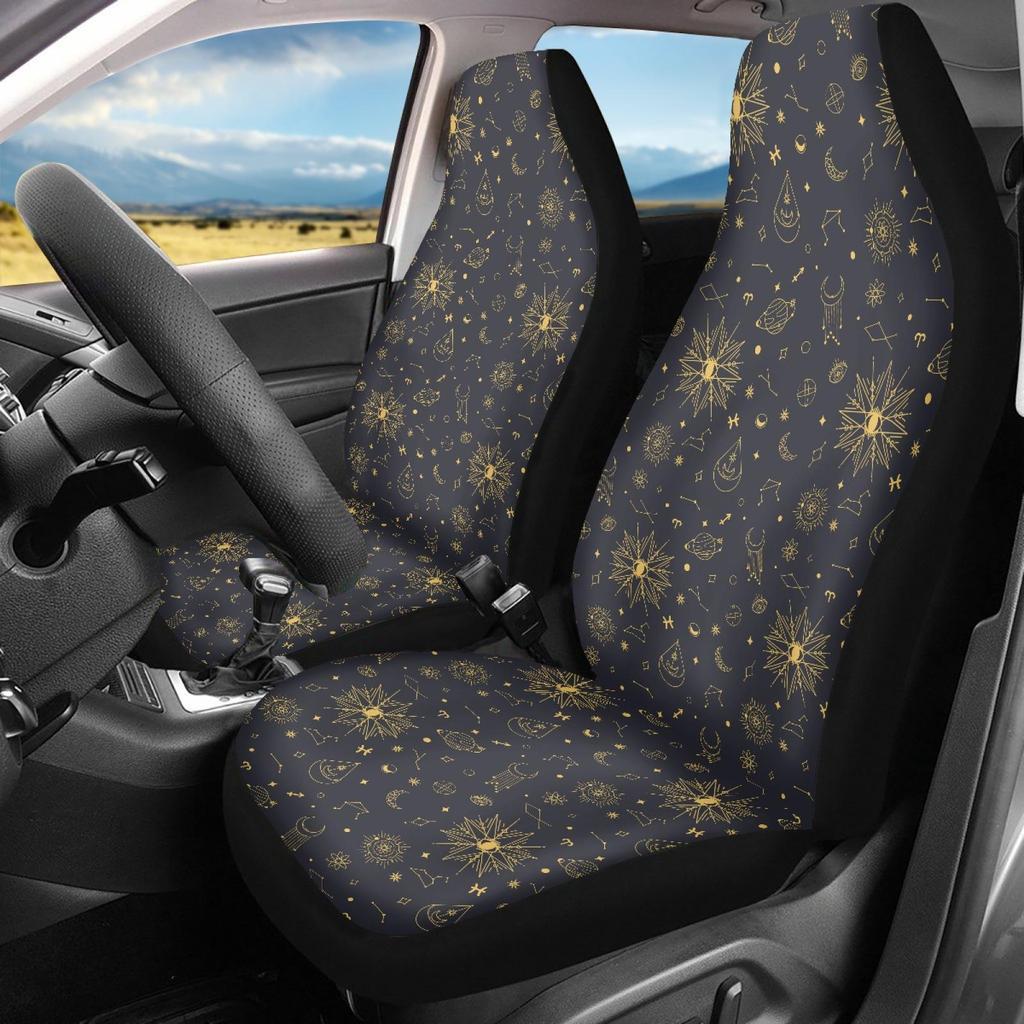 Astrological Elements High-Back Car Seat Cover - Universal Fit, Polyester Cushion