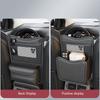 Quality Leather Car Organizer Seatback Storage Bag Cup Holder/Double Side Multi-pocket Auto Middle Seat Hanging Bag Tissue