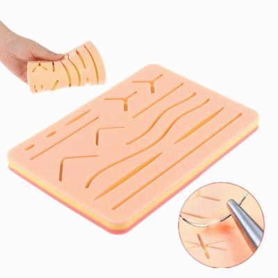 Multiple Wound Suture Practice Silicone Model Reusable Silicone Training Polymers Y Traumatic Skin Suture Model Wound Suture Pad