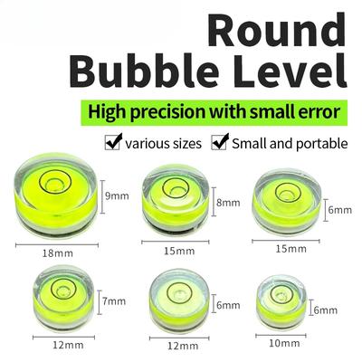 Mini Precision Spirit Level Bubble Green Nivel De Bolha Livella with Mounting Holes High Precision Measuring Horizontal DIY Home